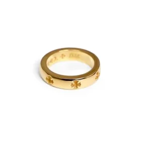 22K Gold Ch Plus Band Ring