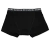 Black Cotton Boxer Brief with Black and White Jacquard Black Cotton Boxer Brief with Black and White Jacquard