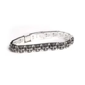 Ch Plus Square Pattern Bracelet