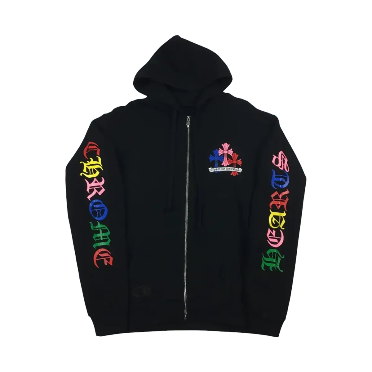Ch Script Multicolor Cross Cemetery Zip up Hoodie Ch Script Multicolor Cross Cemetery Zip up Hoodie