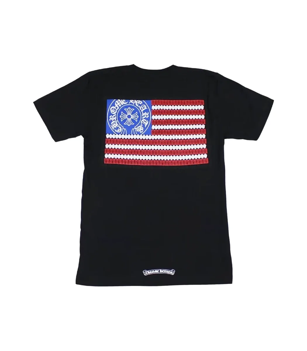 Chrome Heart American Flag T-Shirt Chrome Heart American Flag T-Shirt