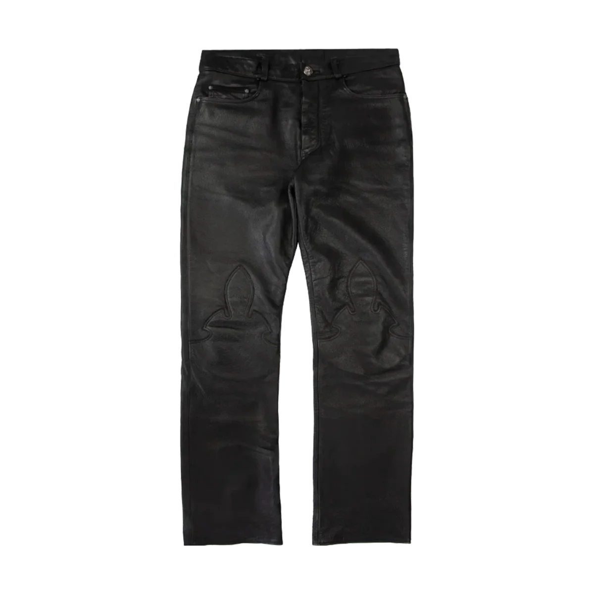 Chrome Heart Leather Fleur Knee Pants Chrome Heart Leather Fleur Knee Pants