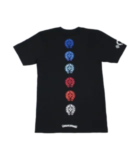 Chrome Heart Multi Colored Horseshoe Straight Cross T-Shirt