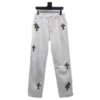 Chrome Heart White Leopard Cross Jeans Chrome Heart White Leopard Cross Jeans