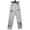 Chrome Heart White Leopard Cross Jeans Chrome Heart White Leopard Cross Jeans