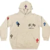 Chrome Hearts 1 of 1 Matty Boy Cross Hoodie ‘Grey/Multicolor’ Chrome Hearts 1 of 1 Matty Boy Cross Hoodie ‘Grey/Multicolor’