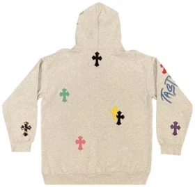 Chrome Hearts 1 of 1 Matty Boy Cross Hoodie ‘Grey/Multicolor’