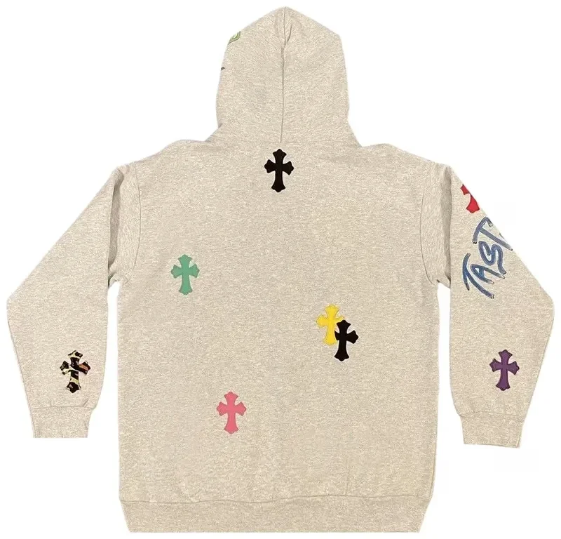 Chrome Hearts 1 of 1 Matty Boy Cross Hoodie ‘Grey/Multicolor’ Chrome Hearts 1 of 1 Matty Boy Cross Hoodie ‘Grey/Multicolor’