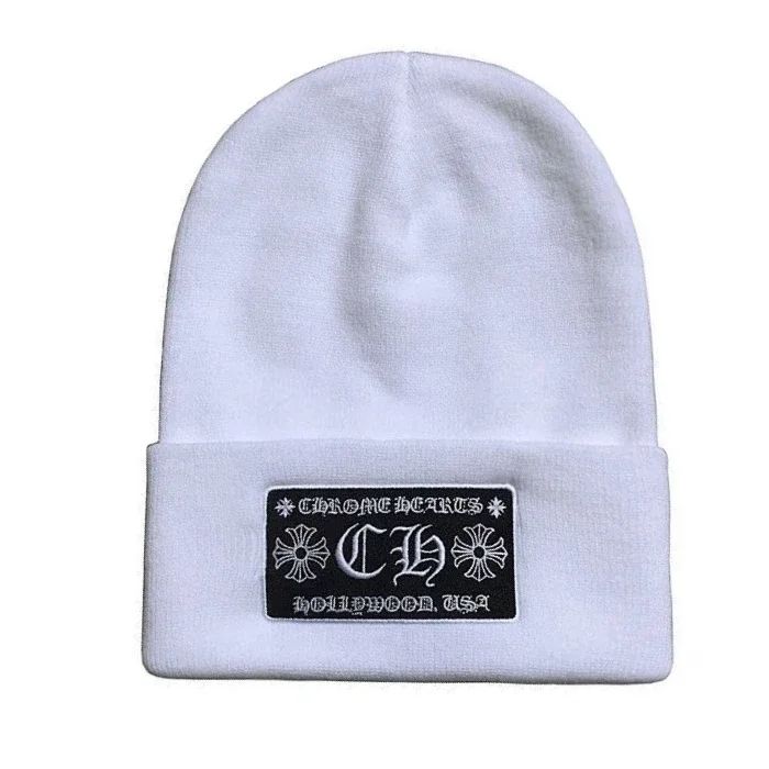 Chrome Hearts Beanie – White Chrome Hearts Beanie – White