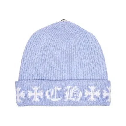 Chrome Hearts Big Daddy Cashmere Beanie – Blue Chrome Hearts Big Daddy Cashmere Beanie – Blue