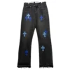 Chrome Hearts Black and Blue Cross Jeans Chrome Hearts Black and Blue Cross Jeans