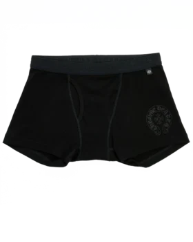 Chrome Hearts Black Cotton Boxer Brief with Black Tonal Chrome Hearts Black Cotton Boxer Brief with Black Tonal