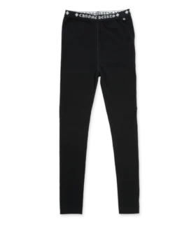 Chrome Hearts Black Cotton Leggings