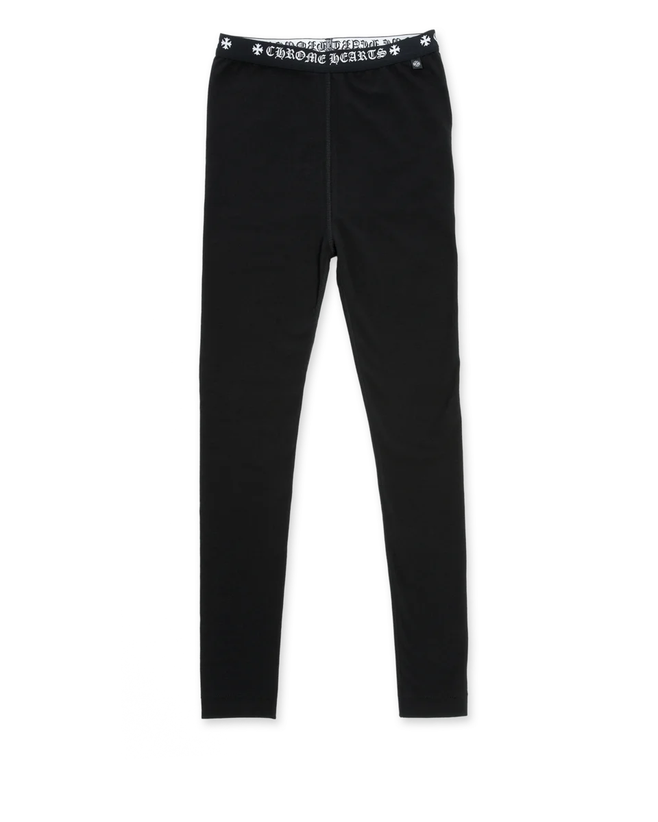 Chrome Hearts Black Cotton Leggings Chrome Hearts Black Cotton Leggings