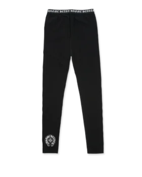Chrome Hearts Black Cotton Leggings