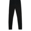 Chrome Hearts Black Cotton Leggings with Gray Multilogo Print Chrome Hearts Black Cotton Leggings with Gray Multilogo Print