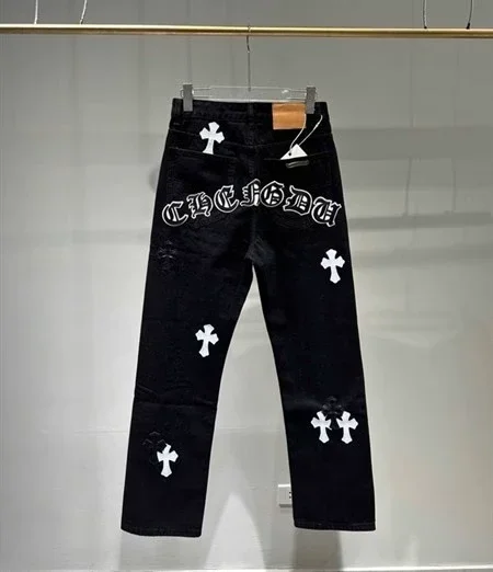 Chrome Hearts Black White Label Jeans Chrome Hearts Black White Label Jeans