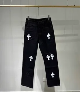 Chrome Hearts Black White Label Jeans Chrome Hearts Black White Label Jeans