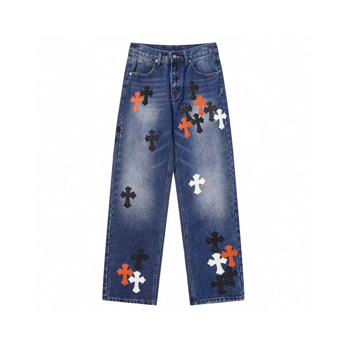 Chrome Hearts Blue Cross Denim Jeans Chrome Hearts Blue Cross Denim Jeans