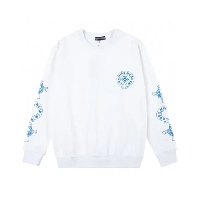 Chrome Hearts Blue Logo Crewneck Sweatshirt Chrome Hearts Blue Logo Crewneck Sweatshirt