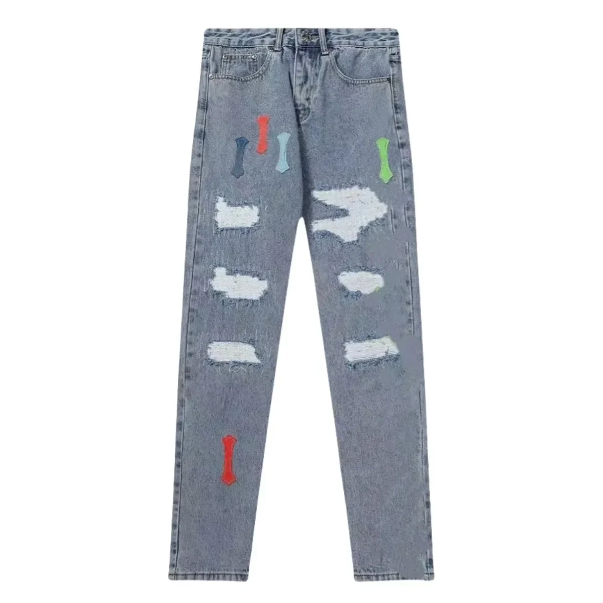 Chrome Hearts Blue Rough Jeans Chrome Hearts Blue Rough Jeans