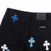 Chrome Hearts Blue & White Cross Patch Jeans Chrome Hearts Blue & White Cross Patch Jeans