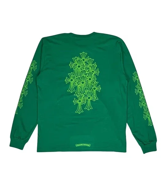 Chrome Hearts Cemetery Cross Long Sleeve T-Shirt Chrome Hearts Cemetery Cross Long Sleeve T-Shirt