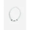 Chrome Hearts Cemetery White Beaded Bracelet Chrome Hearts Cemetery White Beaded Bracelet