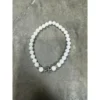Chrome Hearts Cemetery White Beaded Bracelet Chrome Hearts Cemetery White Beaded Bracelet