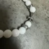 Chrome Hearts Cemetery White Beaded Bracelet Chrome Hearts Cemetery White Beaded Bracelet