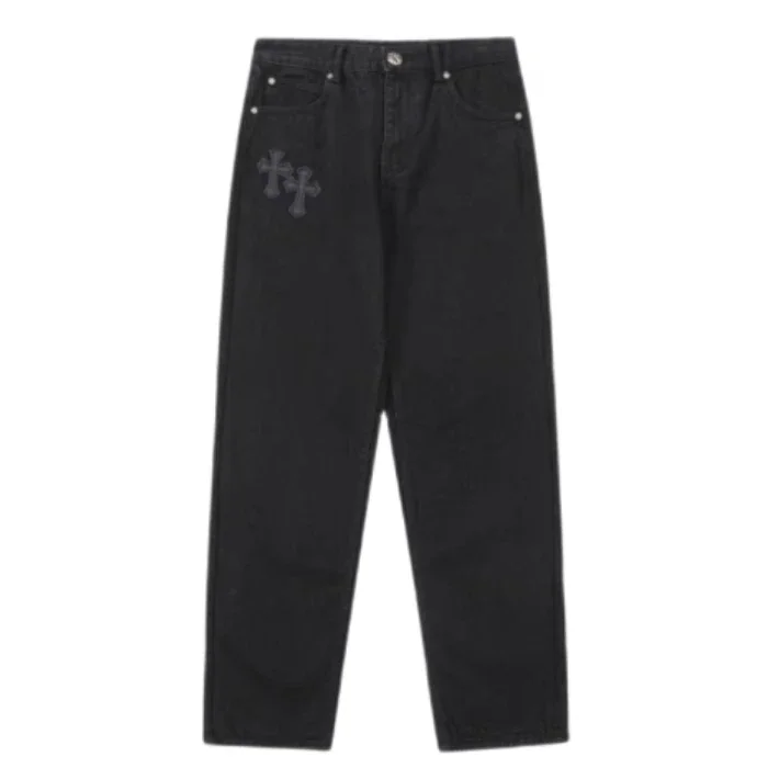 Chrome Hearts Cross-Distressed Jeans Chrome Hearts Cross-Distressed Jeans