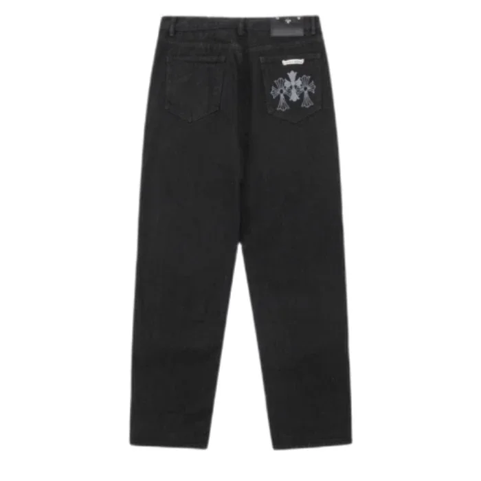 Chrome Hearts Cross-Distressed Jeans Chrome Hearts Cross-Distressed Jeans