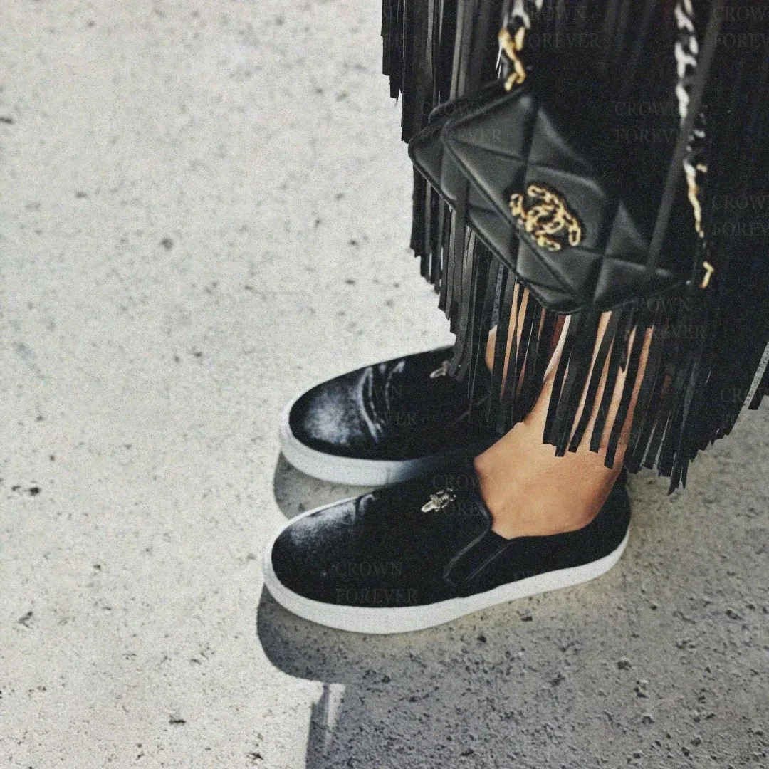 Chrome Hearts Dagger Slip on Horse Hair Shoe Chrome Hearts Dagger Slip on Horse Hair Shoe