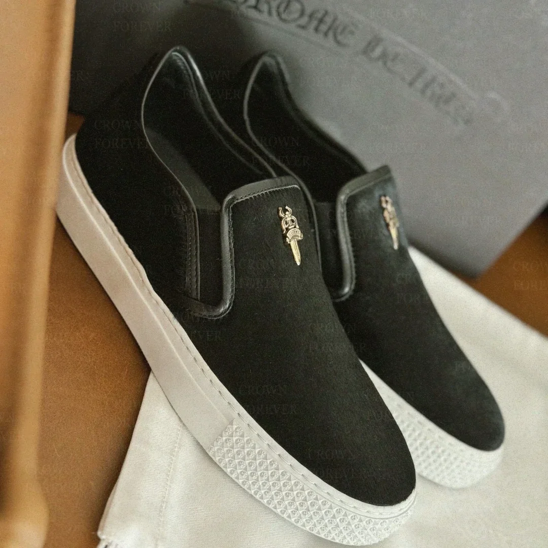 Chrome Hearts Dagger Slip on Horse Hair Shoe Chrome Hearts Dagger Slip on Horse Hair Shoe