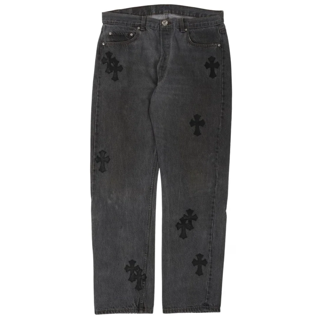 Chrome Hearts Denim Black Washed Jeans Chrome Hearts Denim Black Washed Jeans