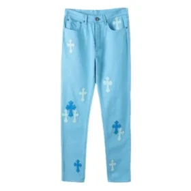 Chrome Hearts Denim Light Blue Jeans