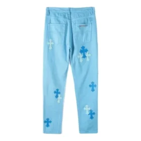 Chrome Hearts Denim Light Blue Jeans