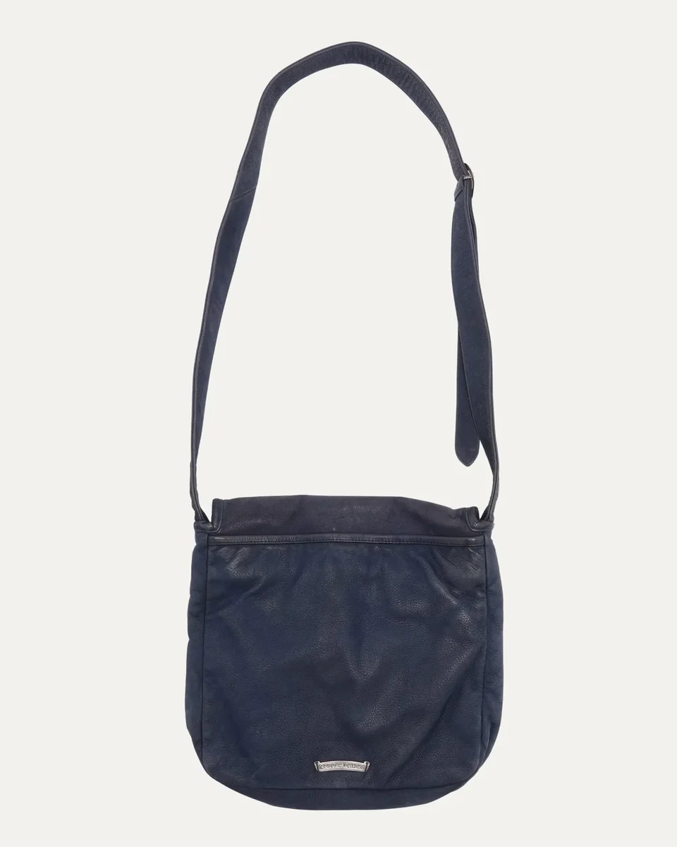 Chrome Hearts Filigree Cross Embellished Leather Messenger Bag Chrome Hearts Filigree Cross Embellished Leather Messenger Bag