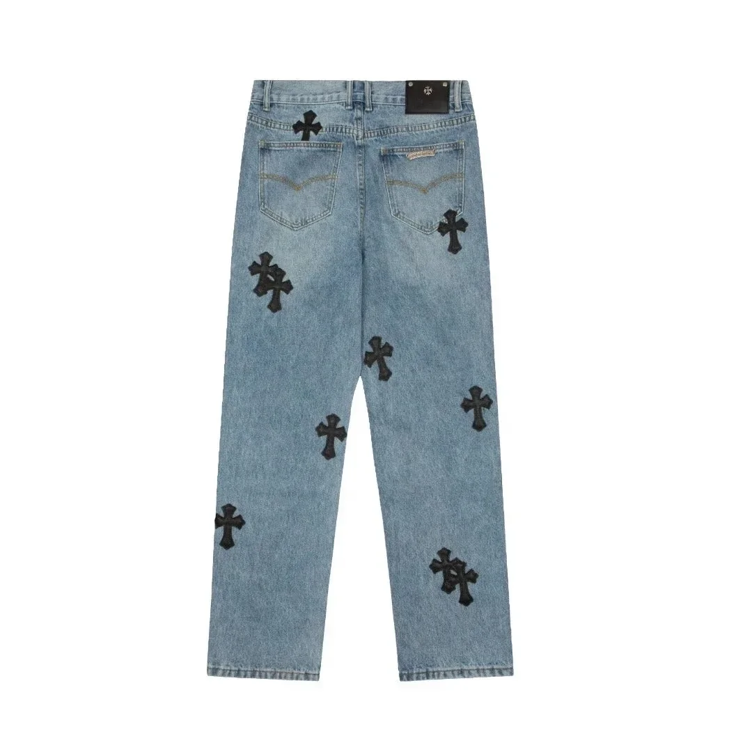 Chrome Hearts Flairny Cemetery Cloth Denim Pants Chrome Hearts Flairny Cemetery Cloth Denim Pants