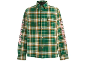 Chrome Hearts Flannel Green Men’s Shirt