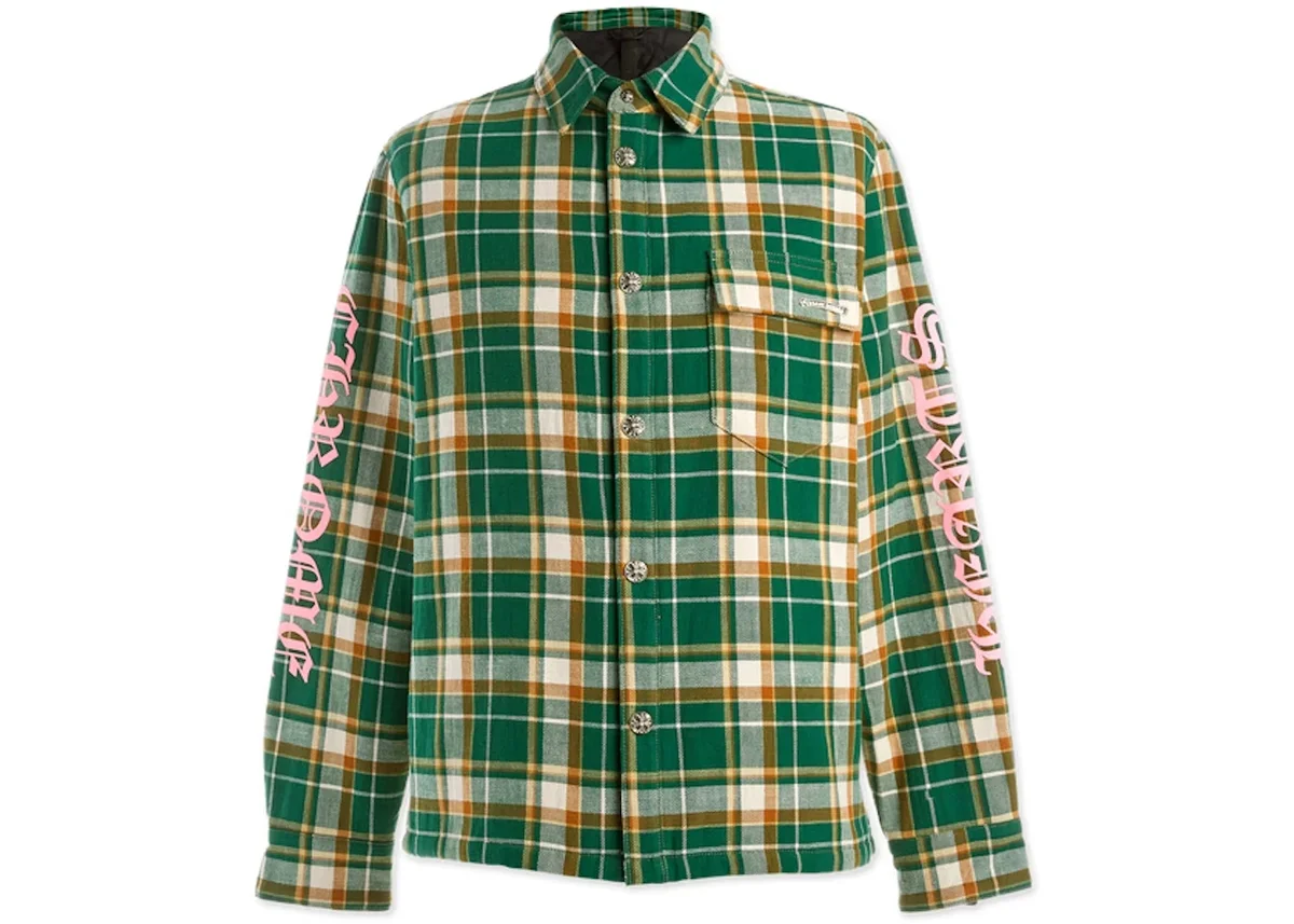 Chrome Hearts Flannel Green Men’s Shirt Chrome Hearts Flannel Green Men’s Shirt
