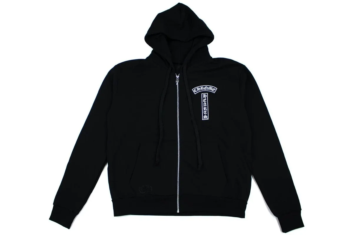 Chrome Hearts Floral Logo Zip up Hoodie Black Size Large Chrome Hearts Floral Logo Zip up Hoodie Black Size Large