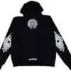 Chrome Hearts Floral Logo Zip up Hoodie Black Size Large Chrome Hearts Floral Logo Zip up Hoodie Black Size Large