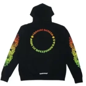 Chrome Hearts Floral Sleeve Gradient Hoodie