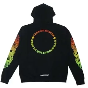 Chrome Hearts Floral Sleeve Gradient Hoodie Chrome Hearts Floral Sleeve Gradient Hoodie