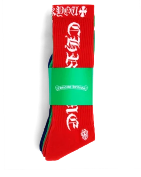 Chrome Hearts “Fuck You” Band in White Socks