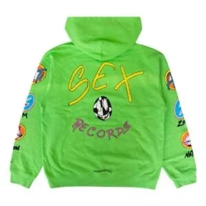 Chrome Hearts Green Matty Boy Sex Records Hoodie Chrome Hearts Green Matty Boy Sex Records Hoodie