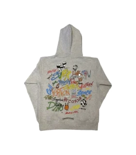 Chrome Hearts Hearts Matty Boy Brain Hoodie Grey