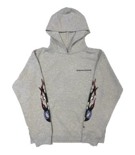 Chrome Hearts Hearts Matty Boy Brain Hoodie Grey
