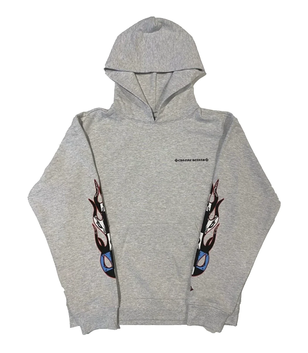 Chrome Hearts Hearts Matty Boy Brain Hoodie Grey Chrome Hearts Hearts Matty Boy Brain Hoodie Grey